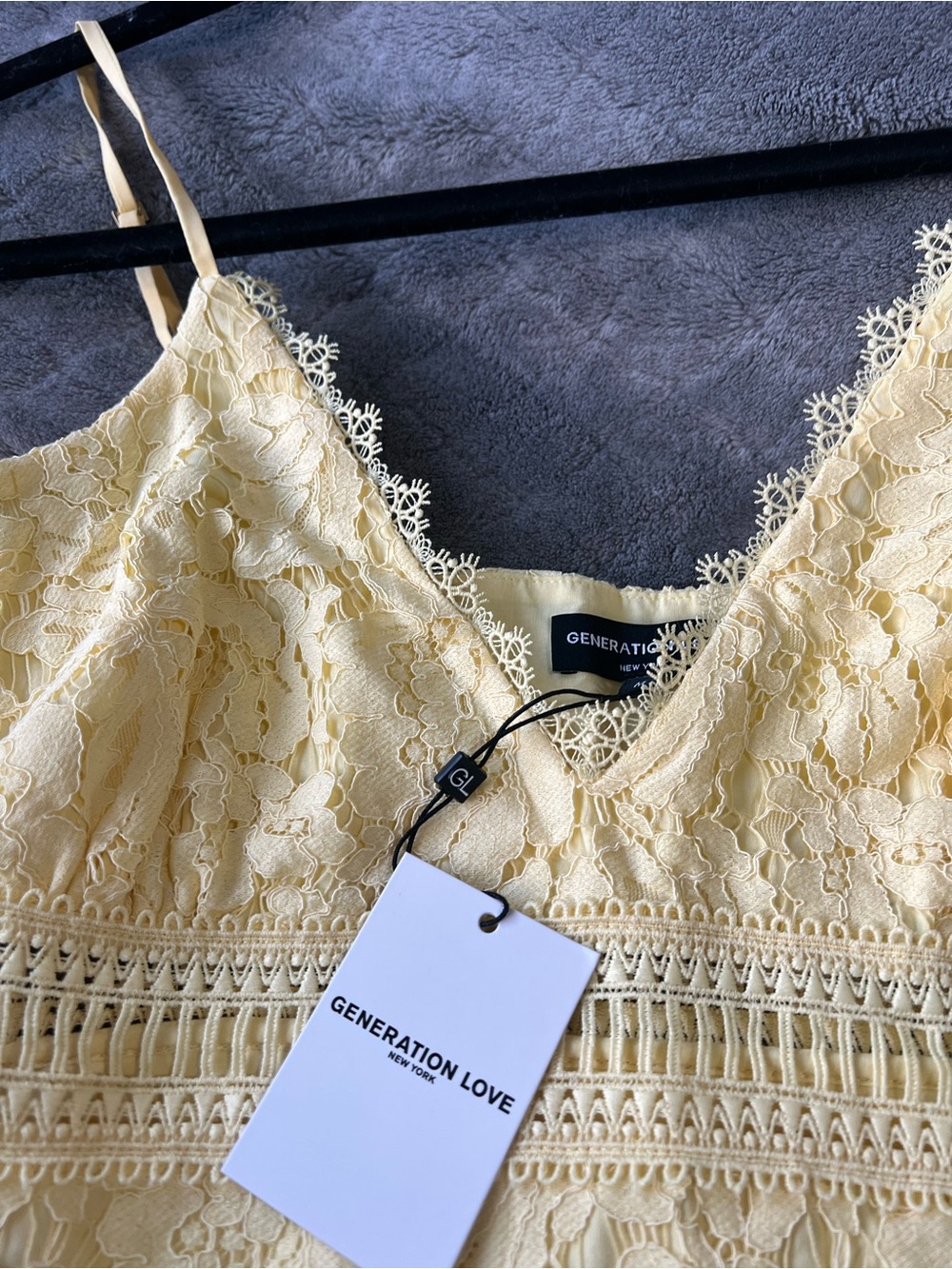 Generation Love Lace Maxi Dress in Yellow